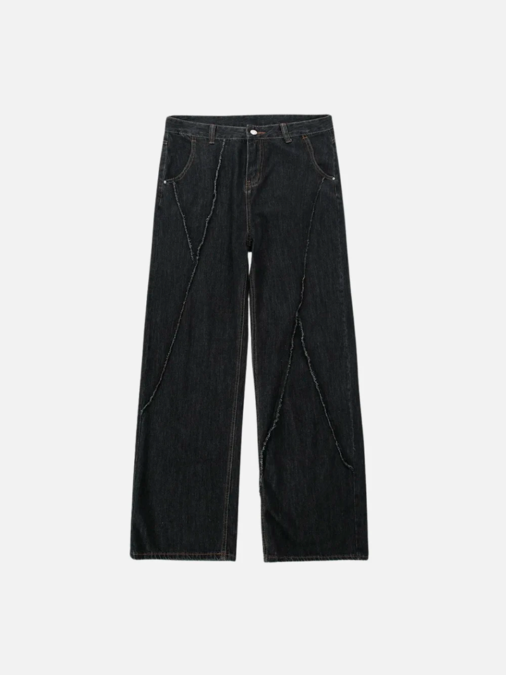 Pantalón Cargo para Hombre de Mezclilla Negro 'Midnight Seam'