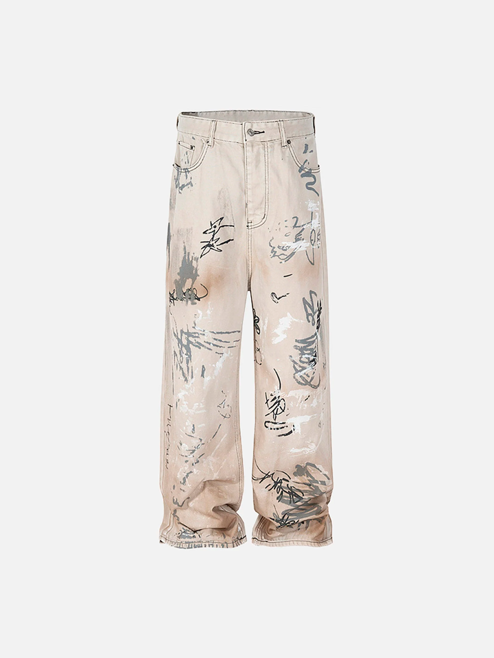 Pantalón Recto de Mezclilla Blanco 'Pixo'