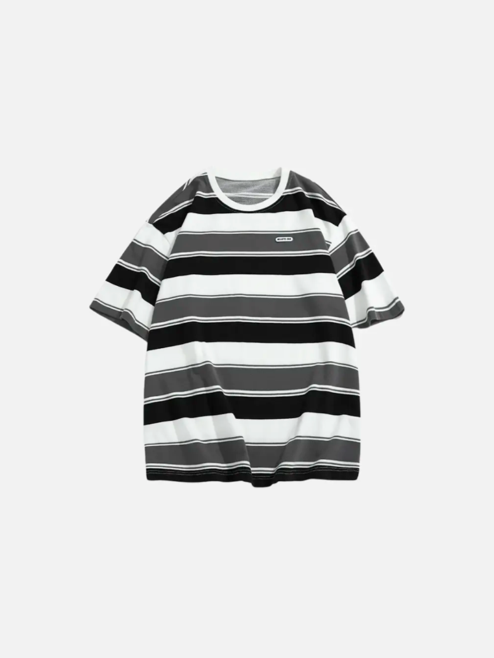 Playera Oversize a Rayas 'New Contrast'
