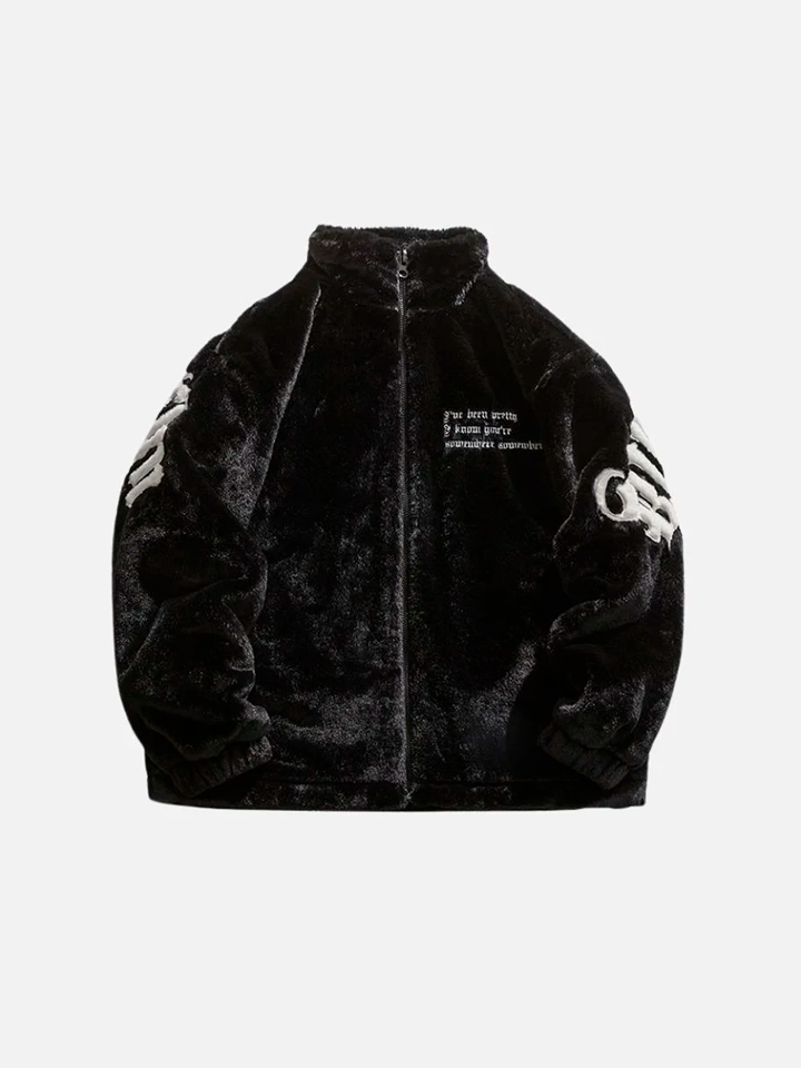 Chaqueta Afelpada de Cuello Alto 'Broid'
