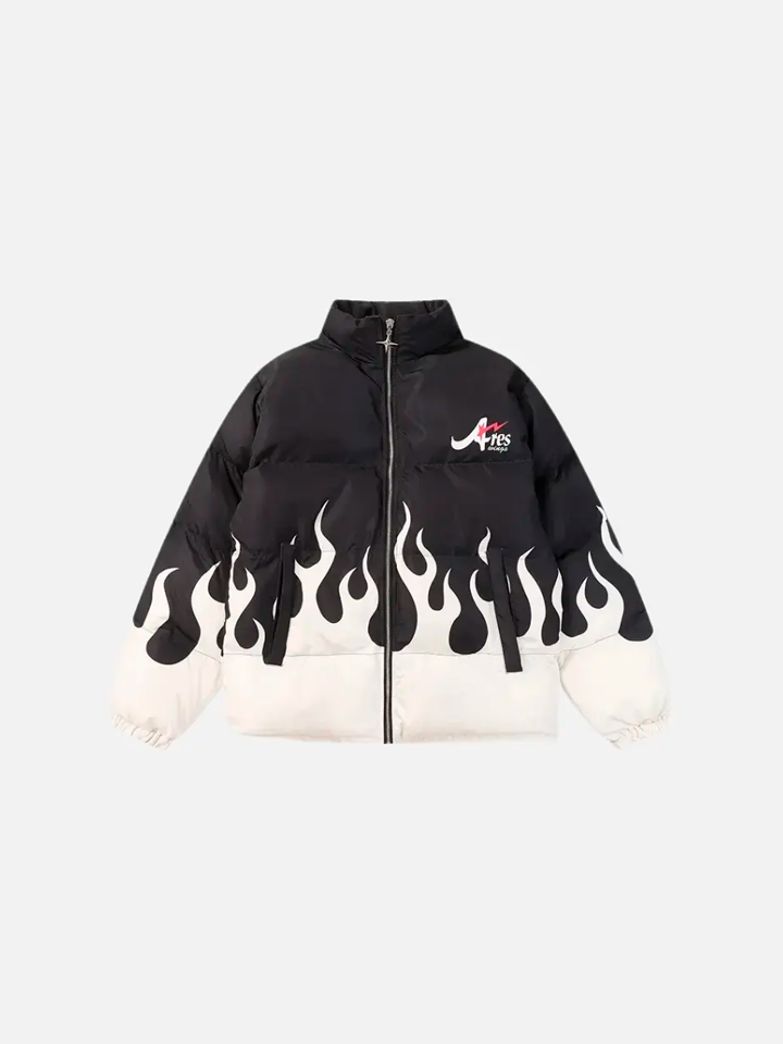 Chamarra Puffer Cuello Alto 'Ares Fire'