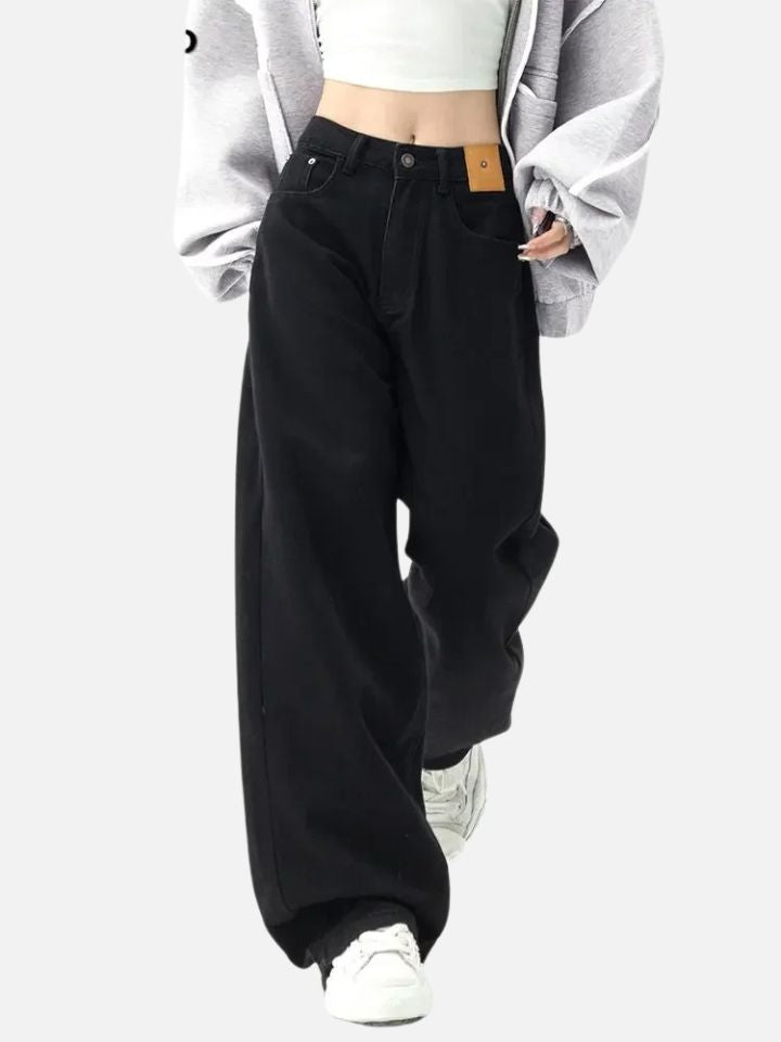 Pantalón Recto de Tiro Alto para Mujer 'Gata del Rolê'