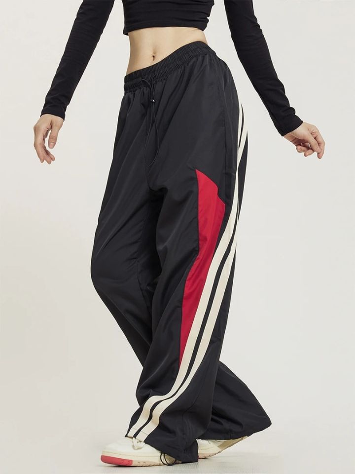 Pantalón Recto para Mujer con Cordón 'Baggy'