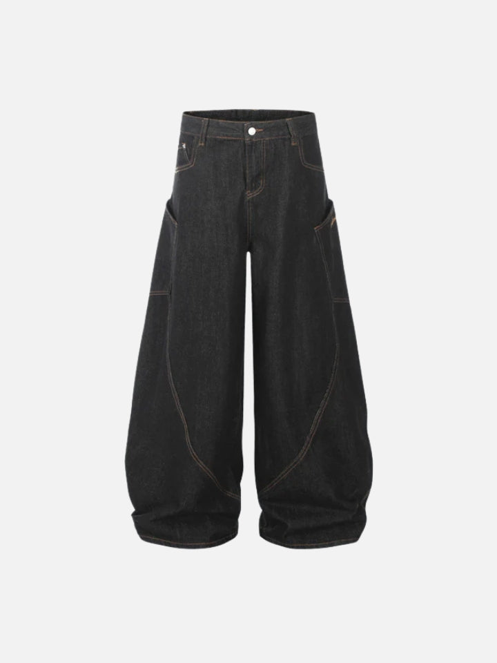 Pantalón Baggy de Mezclilla Asteric 'Blackform'