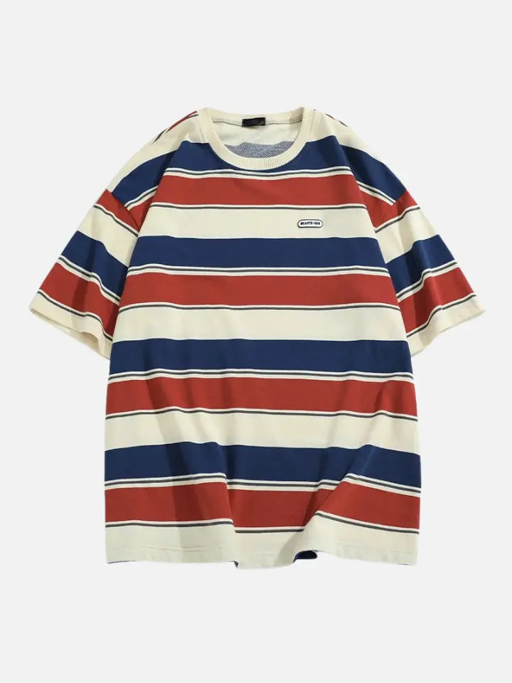 Playera Oversize a Rayas 'New Contrast'