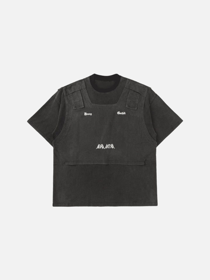 Camiseta Oversize Negra 'Barricade'