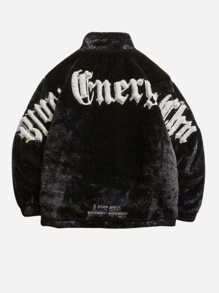Chaqueta Afelpada de Cuello Alto 'Broid'