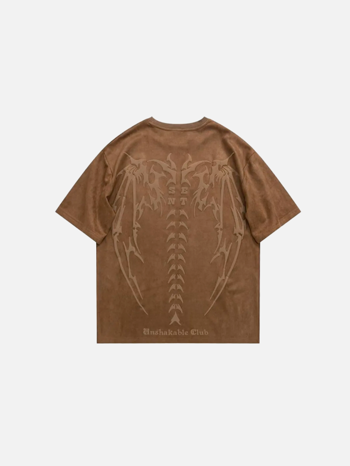 Playera Oversize de Gamuza 'Fallen'
