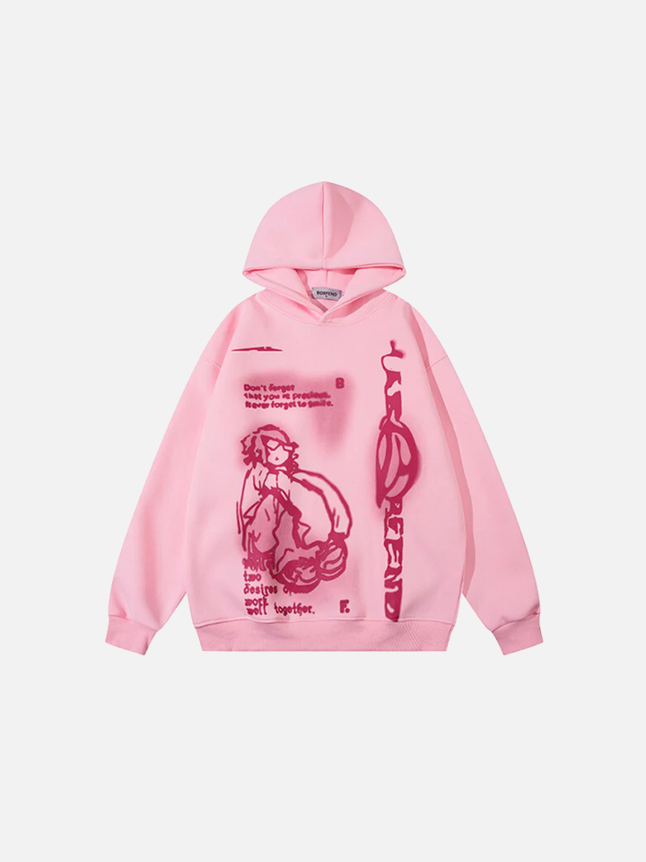 Sudadera con Capucha 'Cartoon Print'